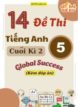 Tổng hợp 14 Đề thi cuối kì 2 Tiếng Anh 5 Global Success (Kèm đáp án)